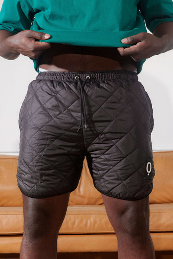 Black otỌto Quilted Shorts