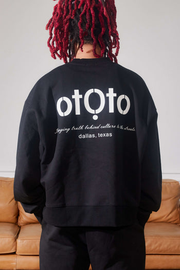 Black otỌto Box Oversized Sweatshirt